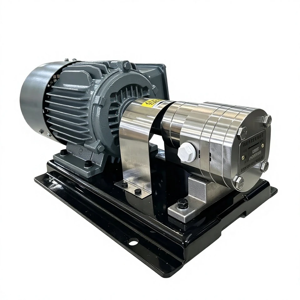 Stainless Steel Gear Metering Pump For DMA Solvent factory